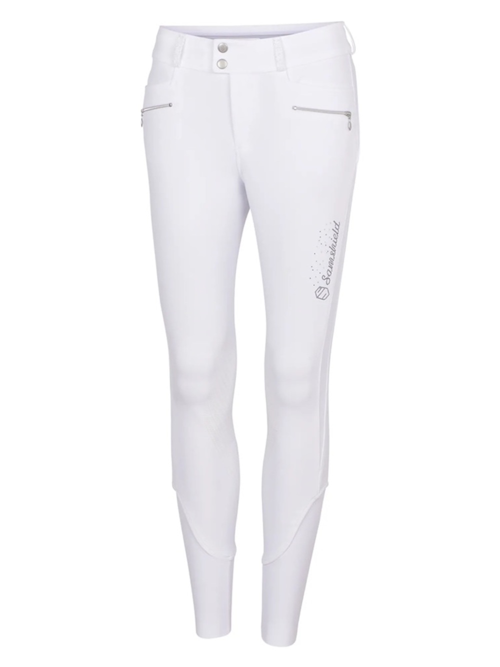 Samshield Equestrian Sandra Knee Grip Ladies Competition Breeches - White